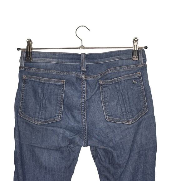 Rag & Bone Capri Ankle Jeans Rae Medium Wash Size 28 - Picture 8 of 13